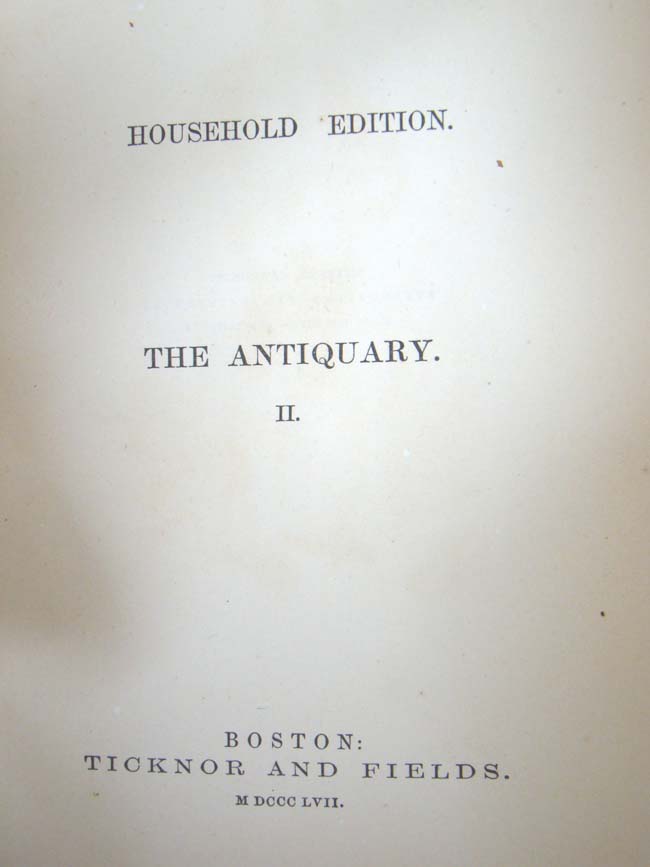 A Ten Volume Set of the 'Waverly Novels' published in Boston in 1857 — image 2